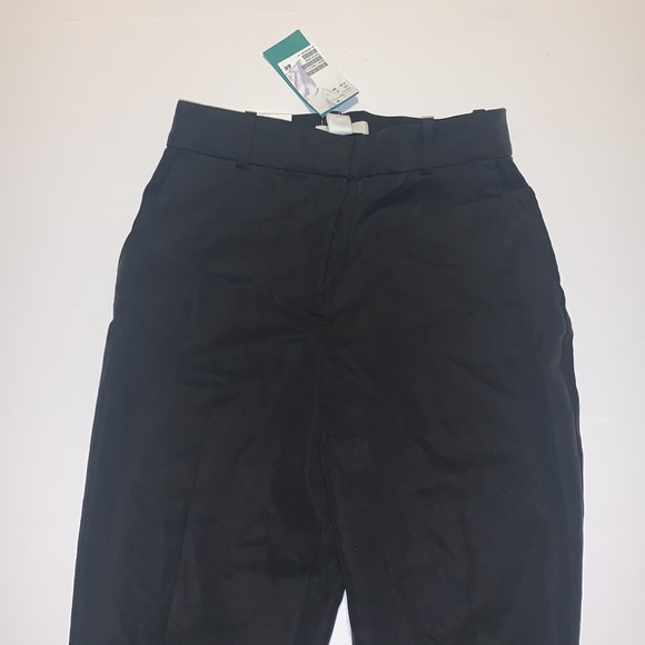 🆕 H&M Conscious Collection Black Regular Waist Slacks - Women’s Size 4 - Picture 2 of 6